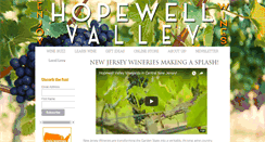 Desktop Screenshot of enjoyhopewellvalleywines.com
